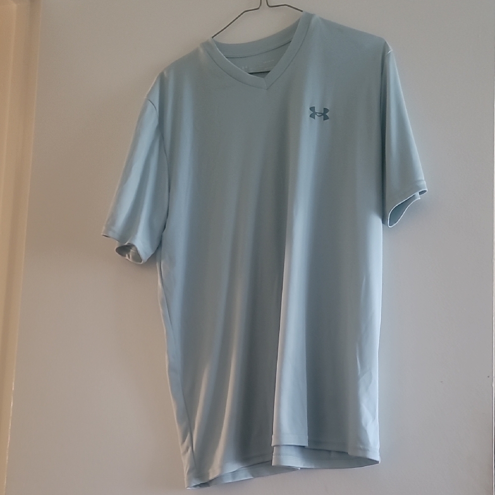 Light Blue Short Sleeve Tee Athletic Performance By Under Armour